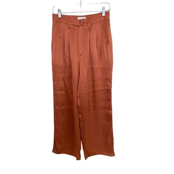 Anine Bing Carrie Pant in Silk Terracotta - Picture 3 of 12